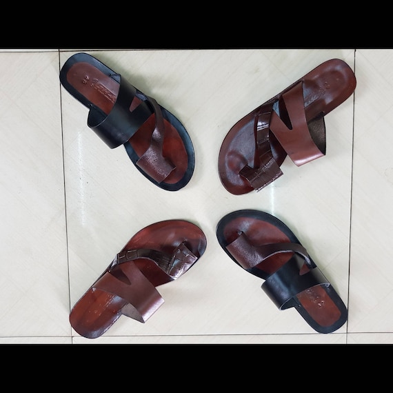 Ghana made Men fashion Slippers Sandals Unisex in black or Etsy