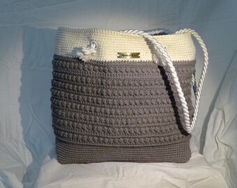 tote bag, handbag, crocheted bag