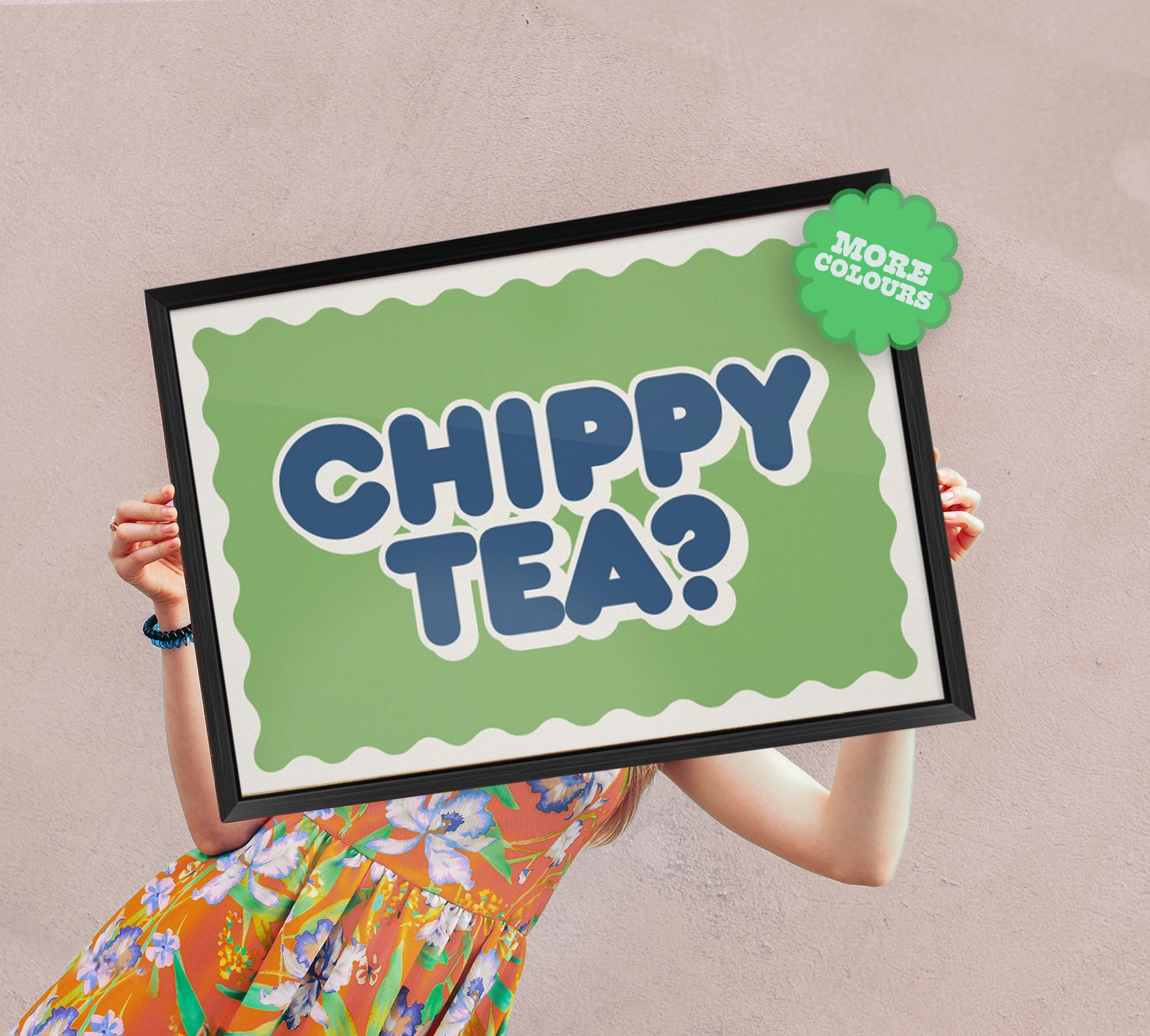 Chippy Tea Funny Northern Kitchen Print A5-A4-A3-A2-A1 Cute Gift Print ...
