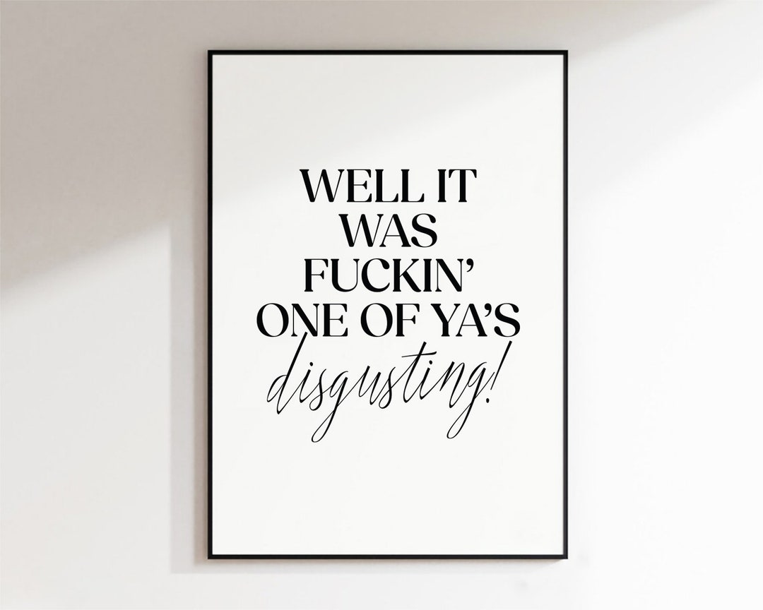 Nun es war Einer von Ya's Ekelhaft Lustiges Meme Etsy.de