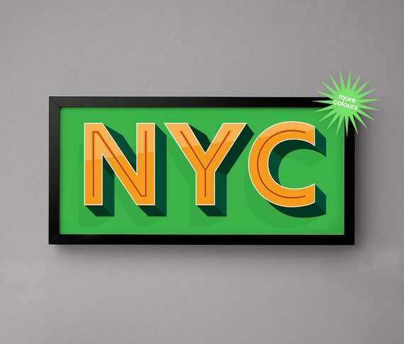 Uitsteken Cursus Herdenkings New York NYC Print for Ikea Ribba Frame 50cm X 23cm - Etsy