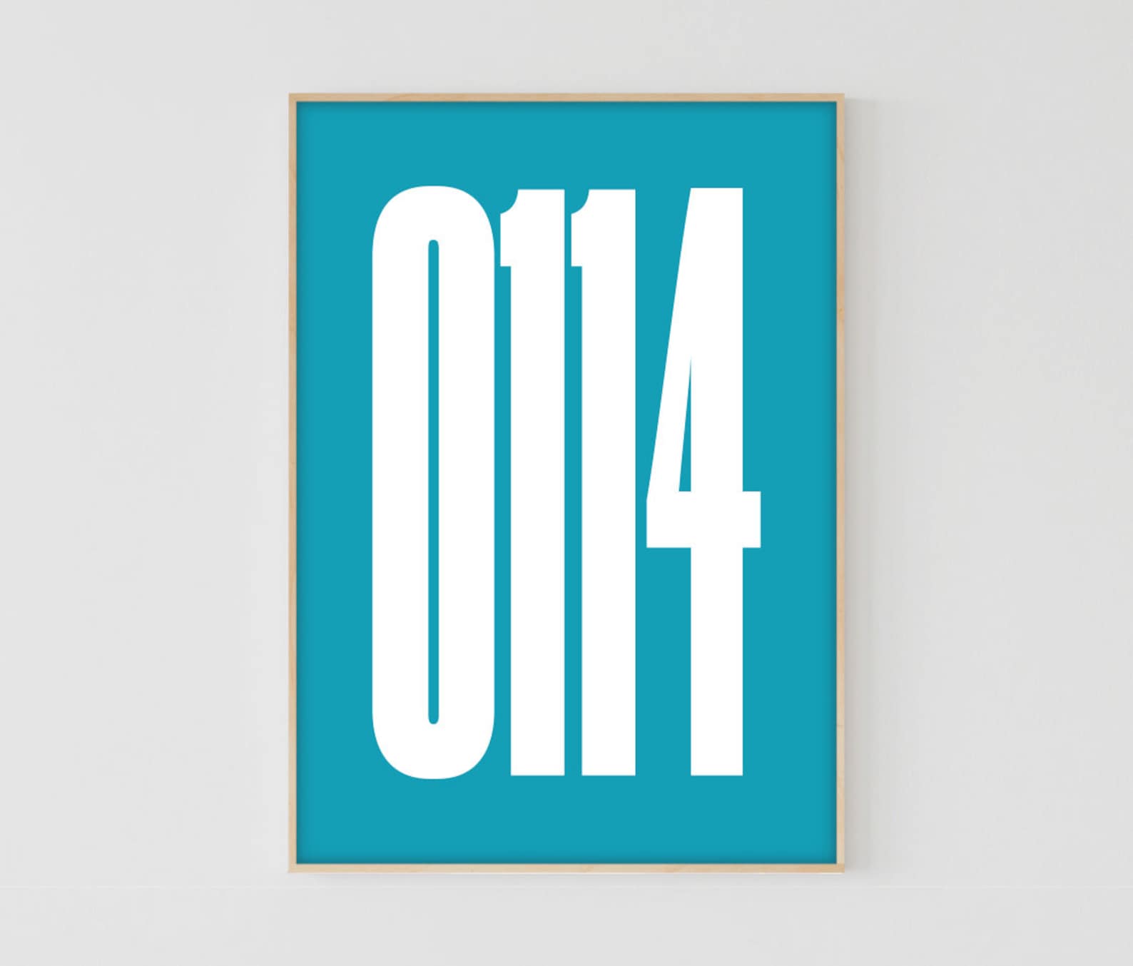 0114 Sheffield Print Telephone Dialing Code Etsy