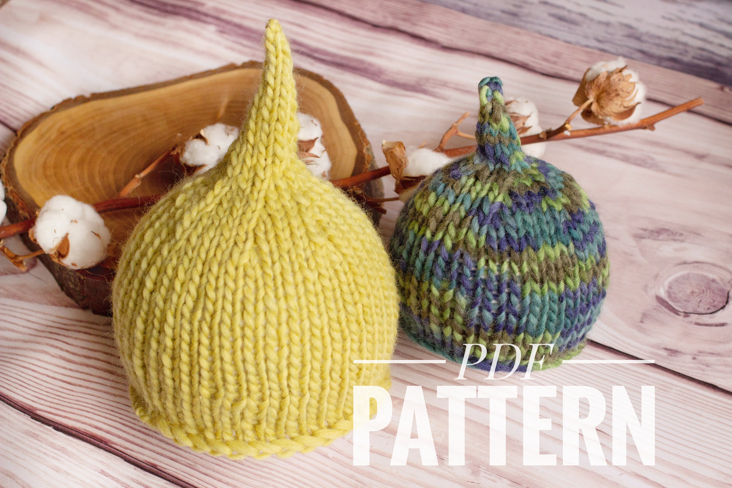 Knitting Pattern Gnome Hat Elfs Photo Prop Hat Baby Boy Etsy Australia