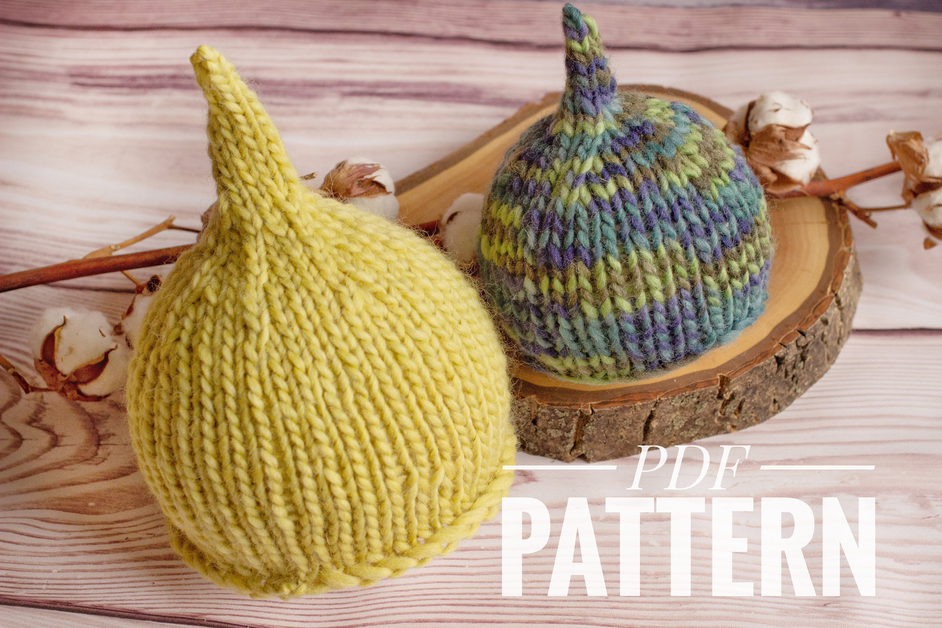 Knitting Pattern Gnome Hat Elfs Photo Prop Hat Baby Boy Etsy Australia