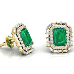 14k geelgouden damesoorbel, diamanten oorbel, bruiloft verlovingsoorbel, meisje oorlel oorbel, hoepeloorbel diamanten stud meisjesoorbel