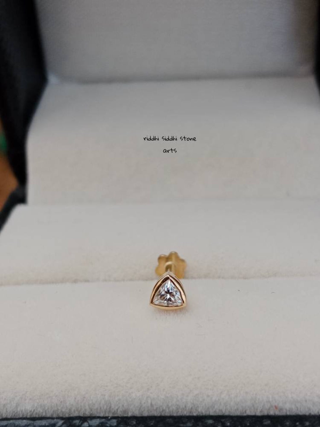 Clicker Pin 18k Yellow Gold Nose Pin, Nose Clicker, Hoop Nose Pin, Ladies Nose ...