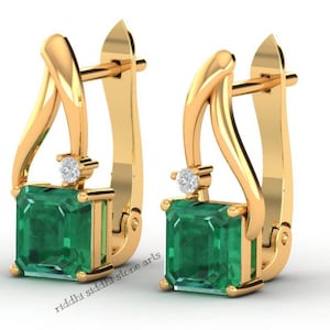 Brinco de ouro amarelo 14k, brinco unissex, brinco feminino, brinco de argola para menina, brinco de lóbulo de orelha, brinco feminino, brinco de noivado e casamento.