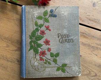 Vintage Victorian Edwardian Postcard Album Age and Wear Ref BC