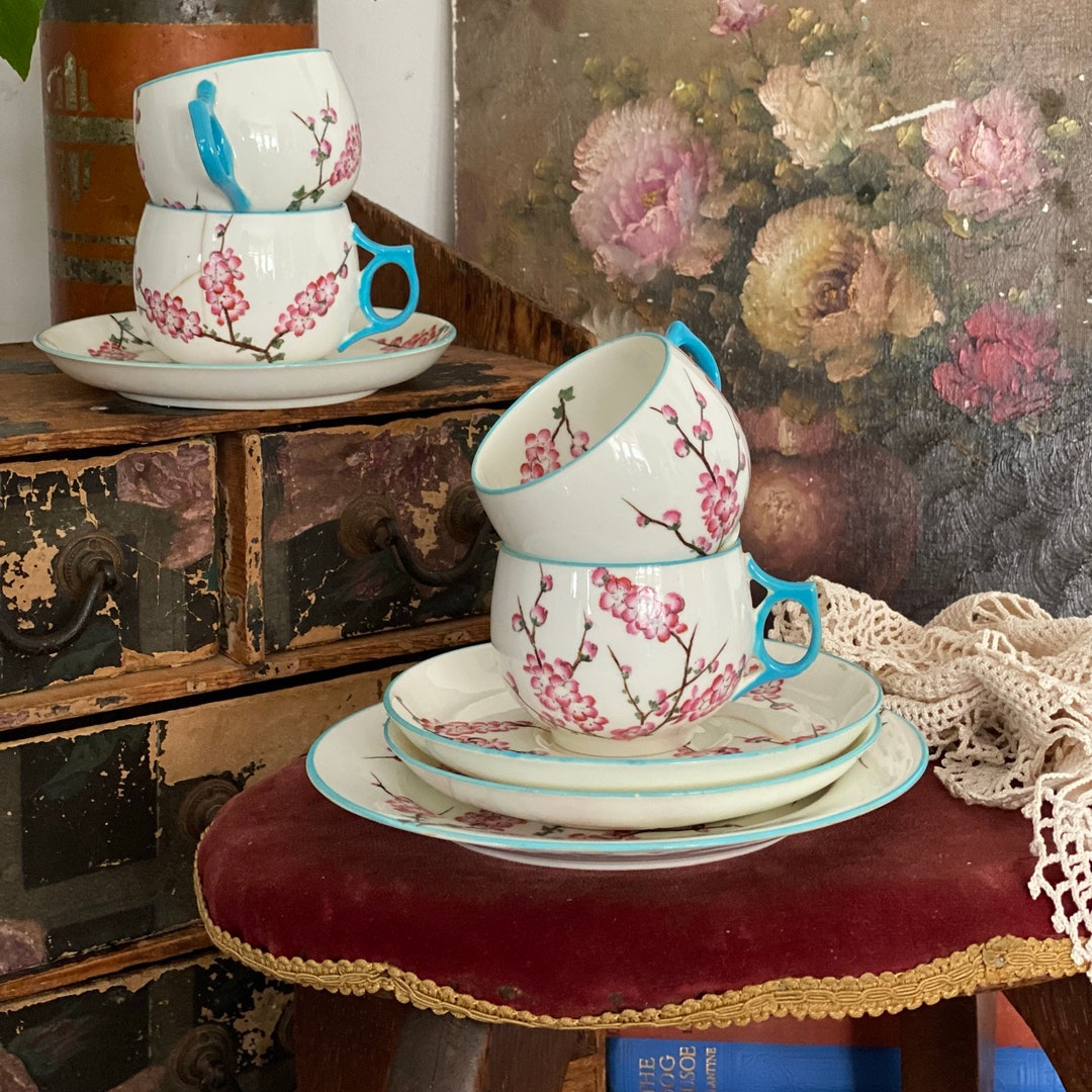 Vintage DAMAGED Crockery Blossom Bone China Cups Saucers 49 Etsy UK