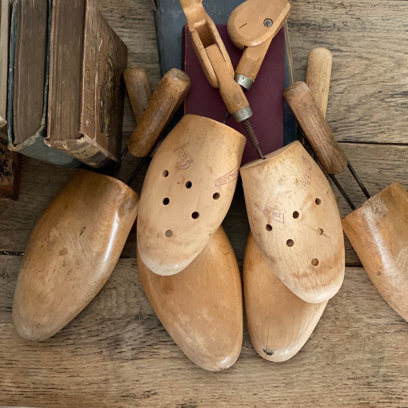 Wooden Shoe Trees Bundle Three Pairs Etsy