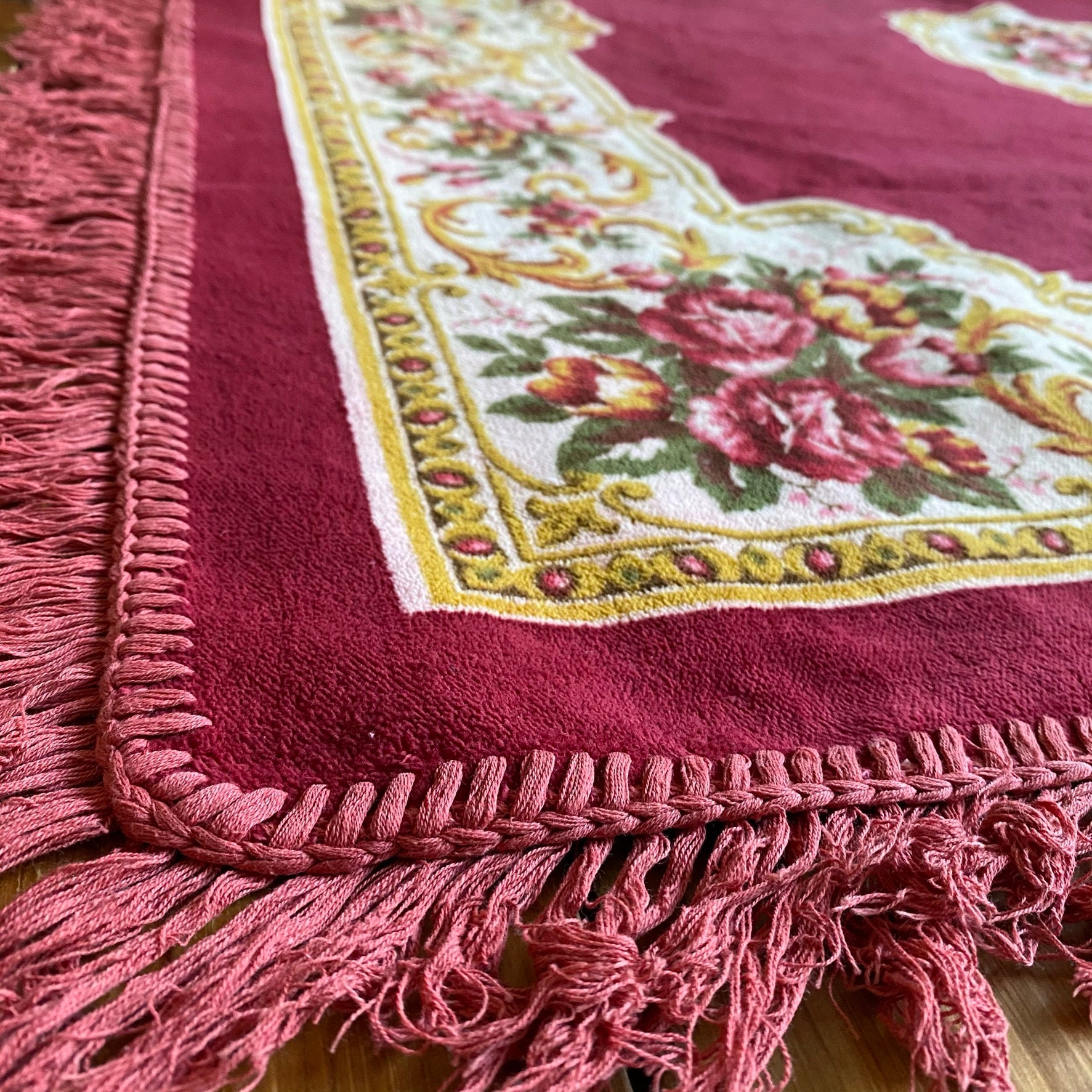 Italian Vintage Table Cover Throw Etsy