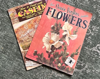 Vintage How to Paint Magazines Two Editions Flowers Countryside #B/4