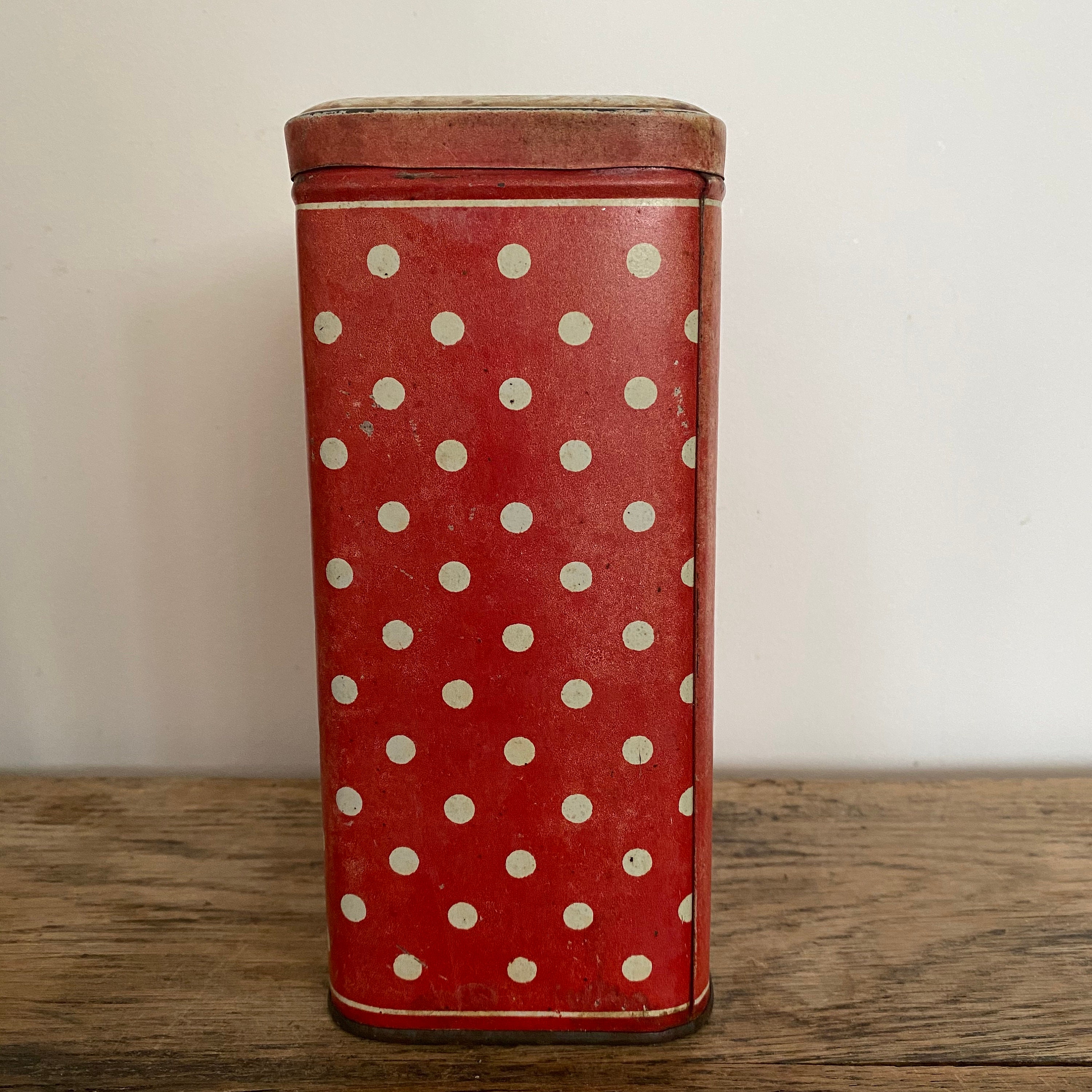 Francés Vintage cocina botes rojo crema mancha Sucre El té de | Etsy