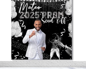 Fondo de despedida de graduación de 2025, fondo de la clase de 2025, pancarta de felicitaciones personalizada, decoraciones para fiesta de graduación, accesorios de fotografía