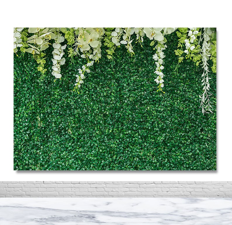 Green Leaves Wall Photography Backdrop Birthday Party Wedding Etsy