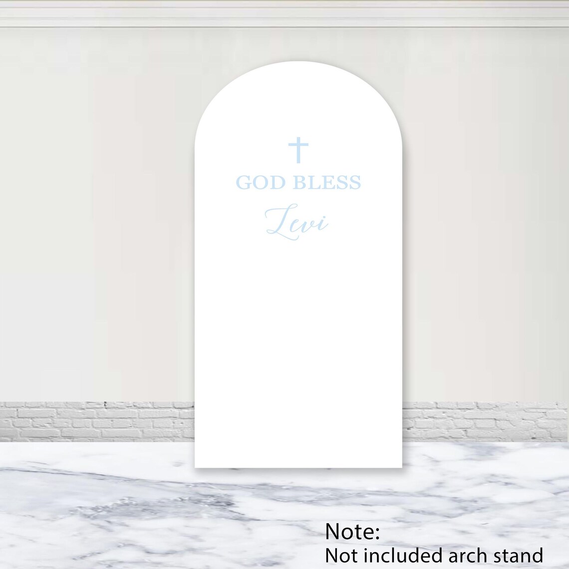 God Bless Cross Arch Backdrop Custom Polyester Double-sided First ...