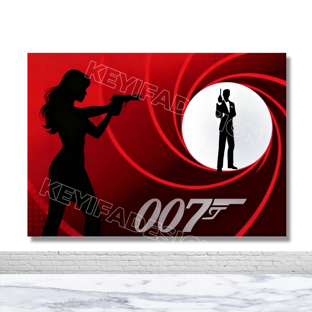 007 James Bond Backdrop Man 30th 40th 50th Birthday Background Secret ...