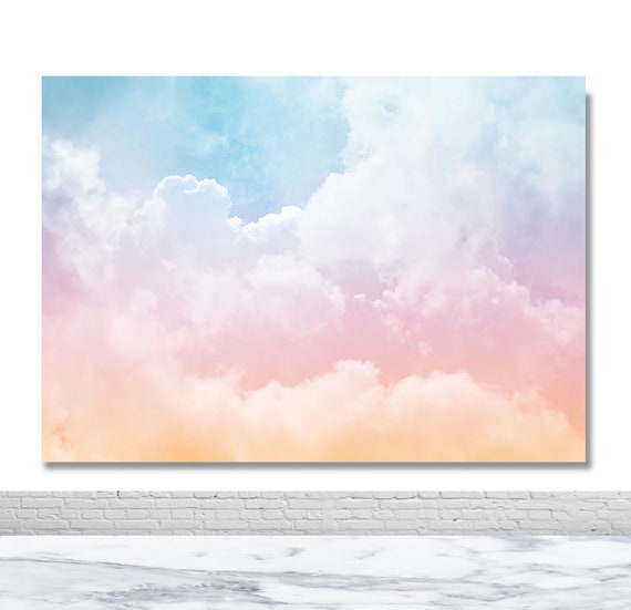 ビニール幕　空と雲 ビニール幕 空と雲［45cm（H）］: タイトルポップ｜販促物・販促通販の