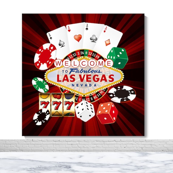 Las Vegas Casino Photo Backdrop 30th 40th Birthday Party 