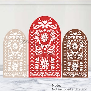 Cielito Lindo Baby Shower Arch Backdrop Wedding Bridal Shower Arch Backdrop Polyester Custom Mexican Talavera Double-Sided Arch Cover Prop
