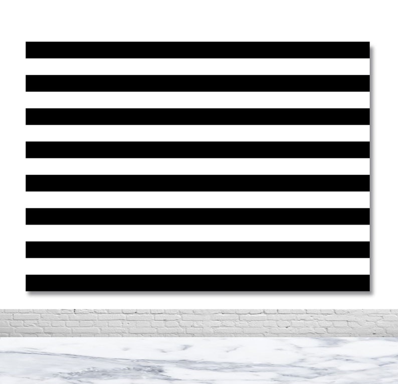 Black and White Striped Photography Backdrop Birthday Party Etsy