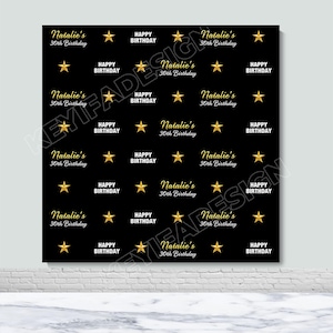 30th 40th 50th Birthday Backdrop Hollywood Red Carpet Photography Backdrop Custom Step And Repeat Birthday Backdrop Fabulous Birthday Banner