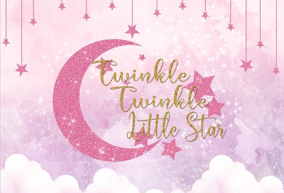 OERJU Fotohintergrund Rund, Twinkle Star Galaxie Design – 200 Cm Durchmesser, Für Babyparty & Geburtstag