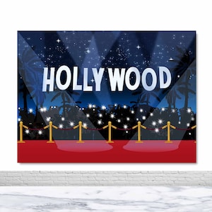 Hollywood Red Carpet Photography Backdrops Birthday Party Baby Shower Photo Backgrounds Vinyl Photobooth Props