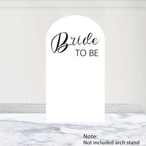 Bride to be Arch Cover Future Mrs Bridal Shower Backdrop Custom Polyester Double-Sided Miss to Mrs Arch Cover Wedding Party Decor Prop