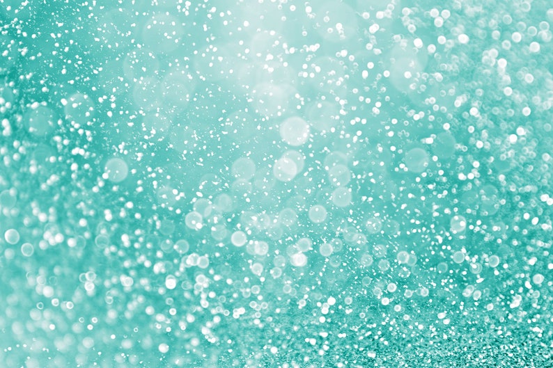 Teal Blue Glitter Photography Backdrop Mint Green Bokeh Photo Etsy