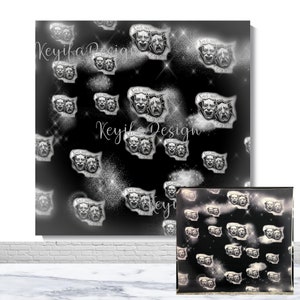 Early 2000s Mask Photo Backdrop 30th 40th Birthday Photography Background 80s 90s Old School Step And Repeat Decor Table Banner Photo Props
