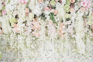 Sfondo Floreale In Vinile 2.5x1.8m | Per Feste, Matrimoni, Compleanni E Ritratti