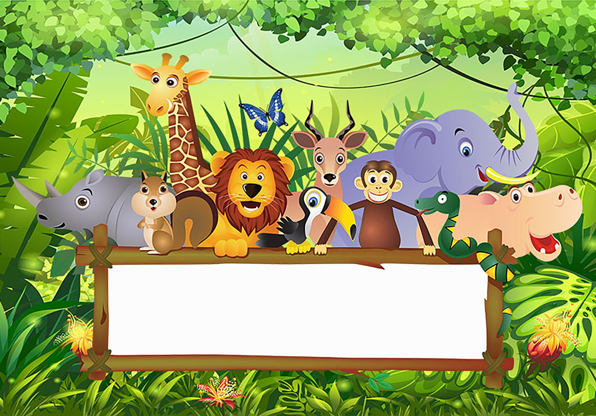 safari theme birthday background