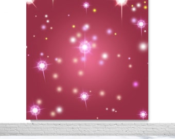 Early 2000s Photography Backdrop Birthday Party Photo Backdrop Glitter Stars Valentines Pink Vinyl Photo Booth Background