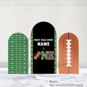 Primo anno arco fondale ragazzo 1° compleanno fondale campo sportivo football americano personalizzato bifacciale arco copertura fondale decorazione puntello