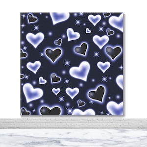 Begin jaren 2000 hart fotoachtergrond 30e 40e verjaardag fotografieachtergrond 80s 90s Old school marineblauw decor banner vinyl Photo Booth Prop