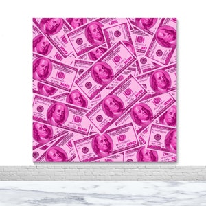 100 Dollar Rechnungen Fotografie Hintergrund Geburtstag Party Foto Hintergrund Hot Pink Geld Vinyl Photo Booth Hintergrund