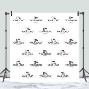 Step and Repeat Logo Photography Backdrop White Photo Background Personalized Custom Size Color Vinyl Polyester Photocall Backdrop