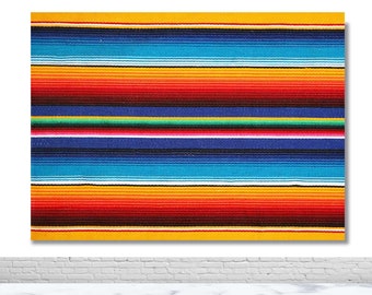 Mexican Carnival Blanket Stripes Photo Backdrop Fiesta Cinco De Mayo Birthday Party Photography Background Colorful Vinyl Polyester Banner