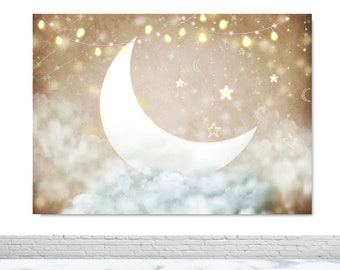 Twinkle Little Star Photography Backdrop Baby Shower Birthday Party Photo Background Vinyl Polyester Decor Banner Photo Backdrop Photo Props