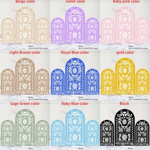 Cielito Lindo Arch Backdrop Bridal Shower Wedding Arch Backdrop Polyester Custom Mexican Talavera Double-Sided Arch Cover Baby Shower Prop