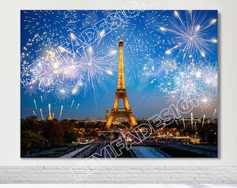 Eiffelturm-Banner Als Party-Hintergrund – 3-teilig, 2,7x1,8 M | Paris-Deko
