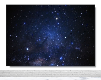Fondo fotográfico Noche estrellada para cumpleaños, baby shower, fondo azul marino para fotos, vinilo, accesorios para fotomatón, decoración de pared