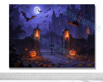 ナイトメアー・ビフォア・クリスマスの写真背景：ハロウィンのカボチャ