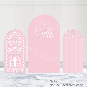 Cielito Lindo Custom Arch Cover Bridal Shower Baby Baptism Background Polyester Double-Sided Mexican Talavera Arch Cover Wedding Decor