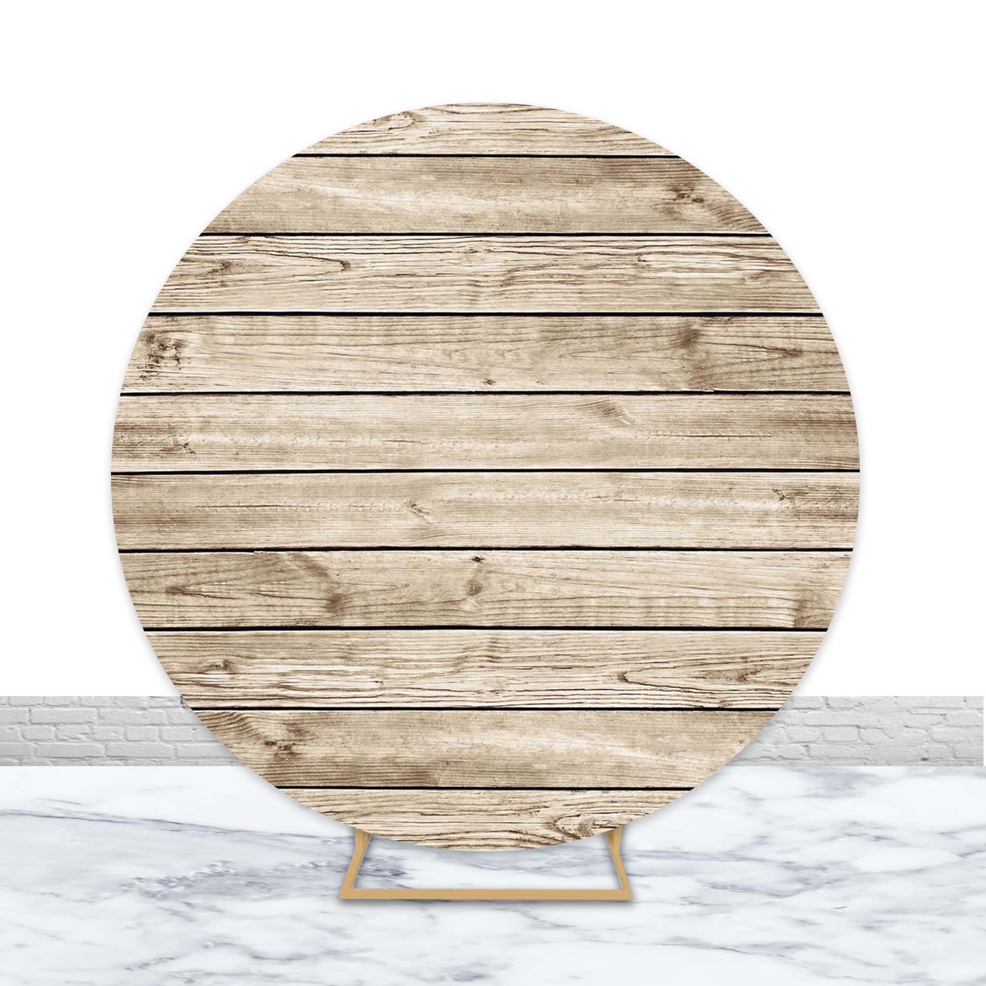 Round Wooden Backdrop
