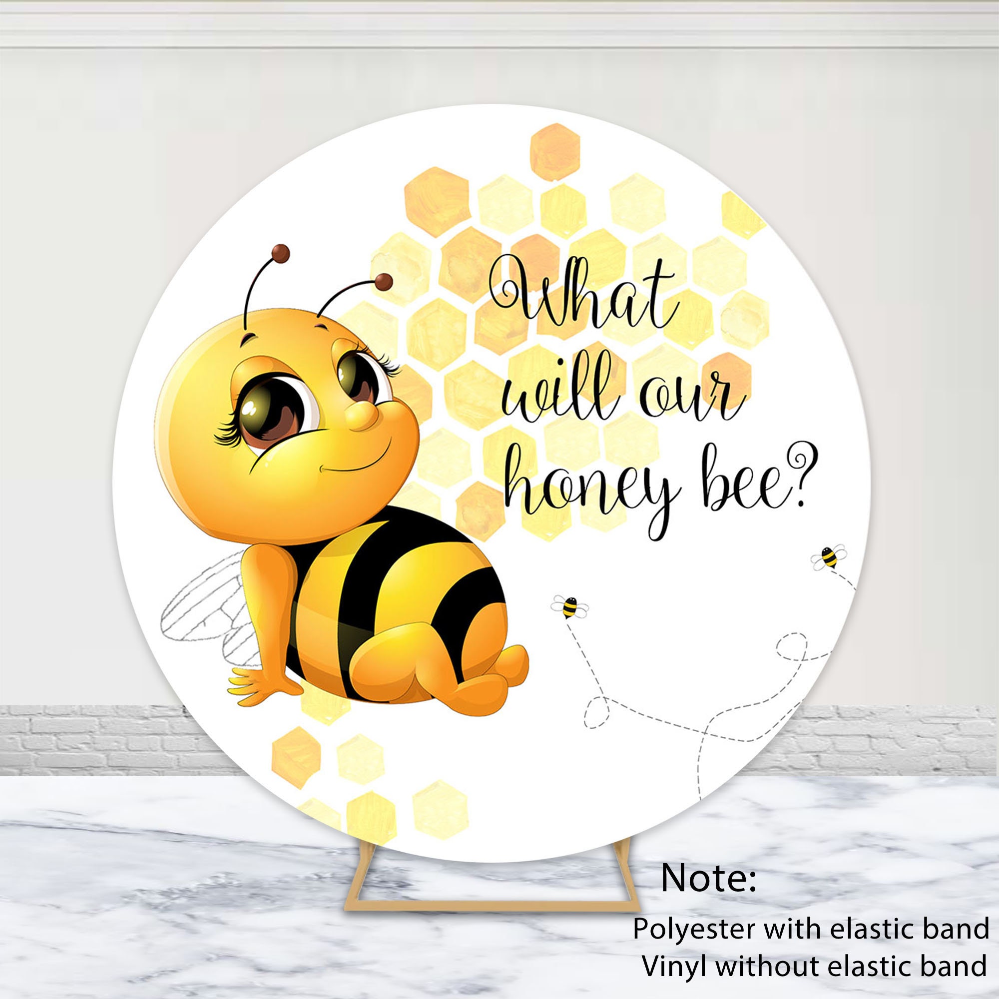 Avezano Oh Babee Backdrop Bee Baby Shower Party Backdrops Bee Themed Baby  Shower Decorations Sweet as Can Bee Baby Shower Photo Background Holy Bee