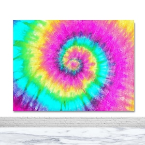 Colorful Tie Dye Photography Backdrop Kid Birthday Photo Background Custom Vinyl Picture Banner