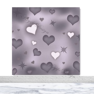 Begin jaren 2000 Hart Achtergrond Verjaardagsfeestje Fotoachtergrond Retro 80s 90s Old School Party Decorations Banner Poster Photo Booth Achtergrond
