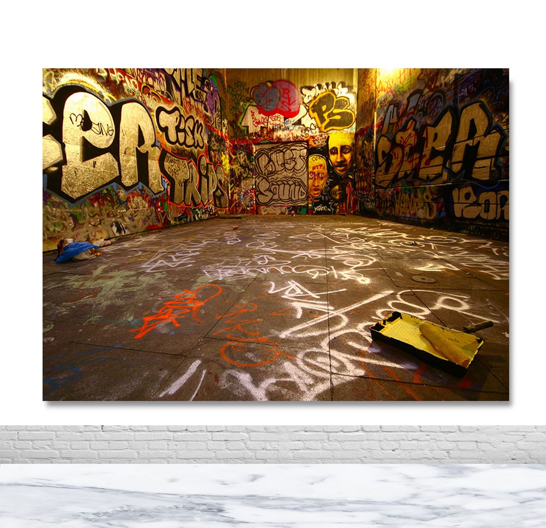 Graffiti-Wandkulisse Für Fotoshootings – 3 X 2 M, Vinyl, Nicht Reflektierend, Für Studio, Party, Hochzeit
